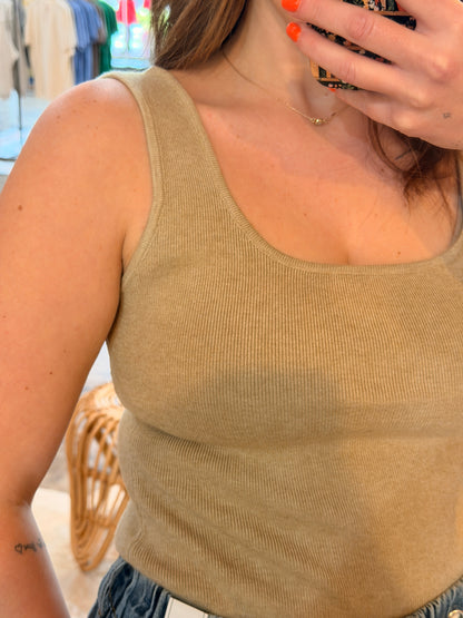 Camel Knit Tank