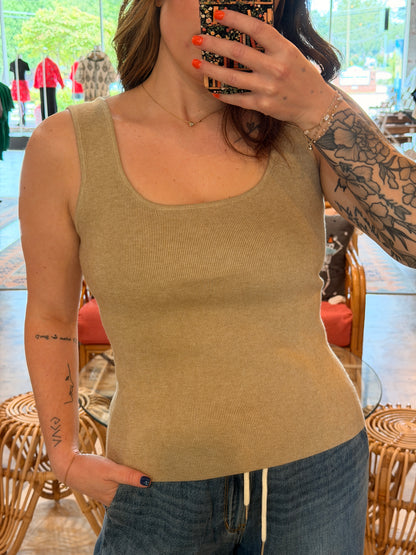 Camel Knit Tank