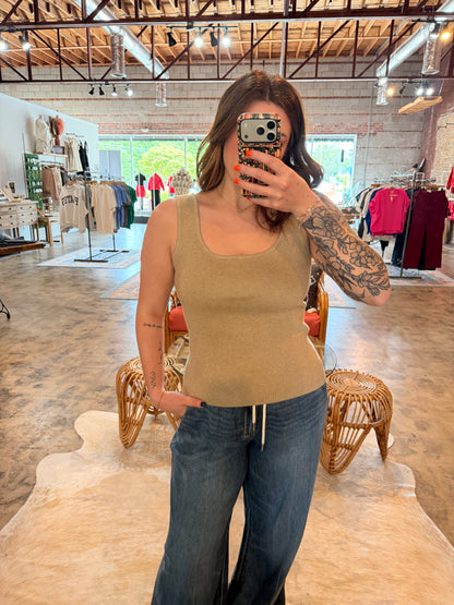 Camel Knit Tank