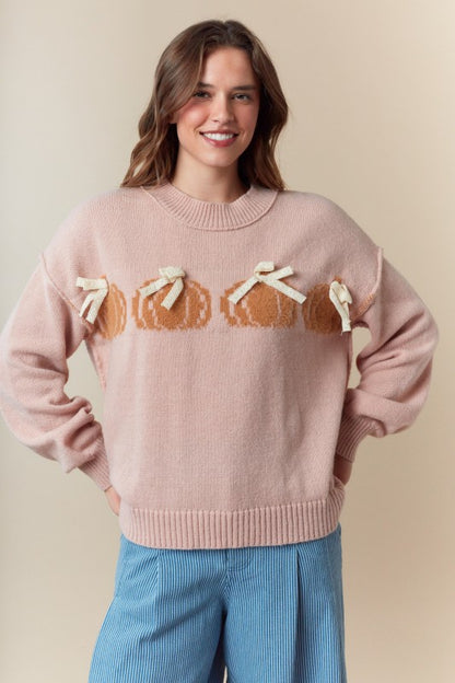 Lace Pumpkin Sweater