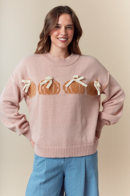 Lace Pumpkin Sweater