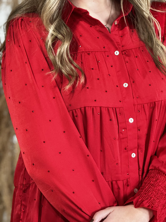 Sparkle Red Dress