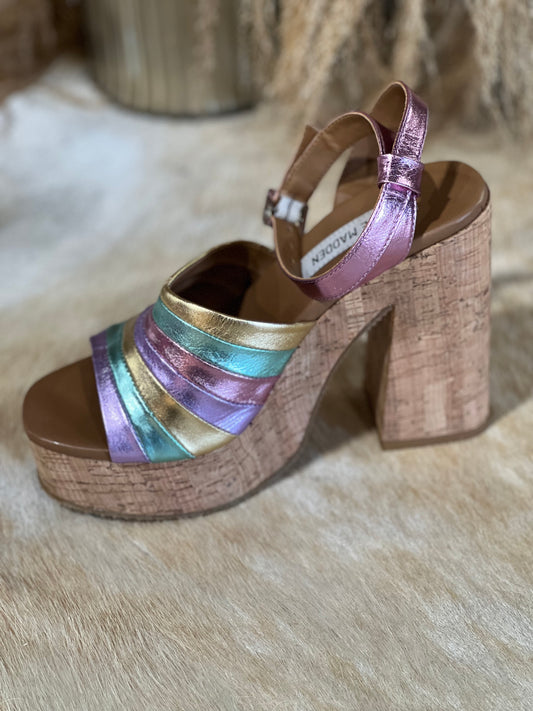 Delvina Rainbow Heels