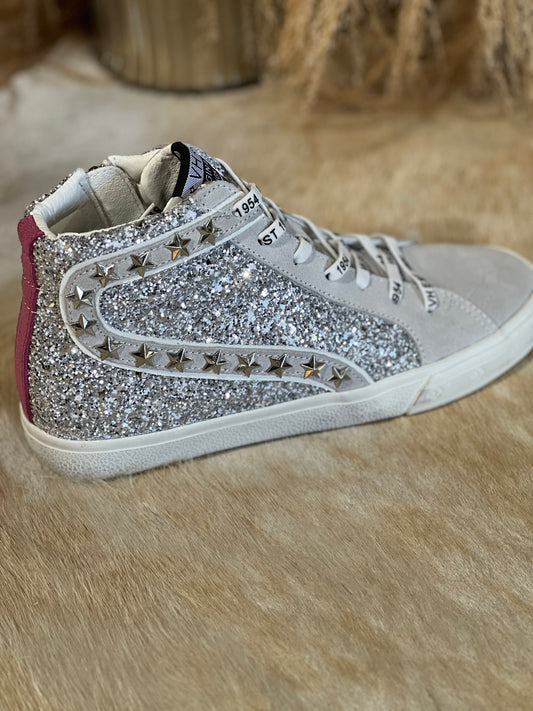 Ray Silver Glitter Hightops