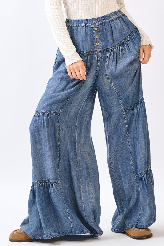 Chambray Wide Leg