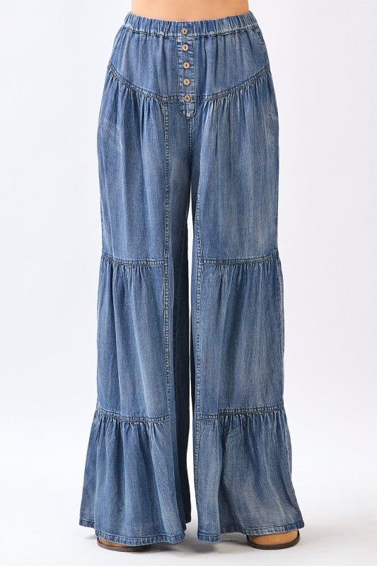 Chambray Wide Leg