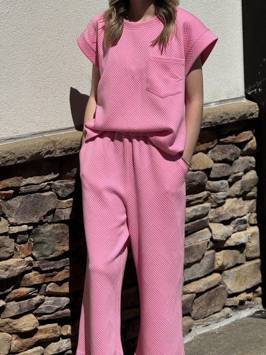 Bubblegum Contrast Pants