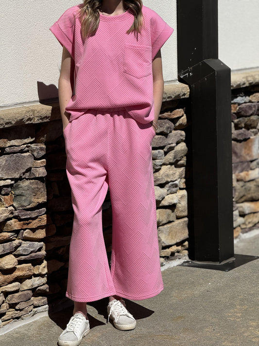 Bubblegum Contrast Pants