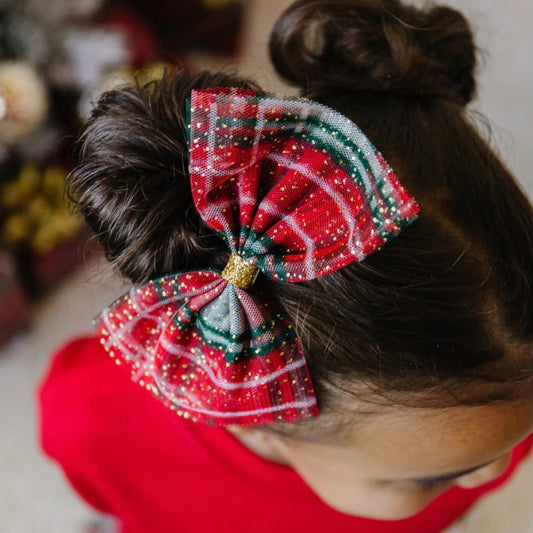 Christmas Plaid Clip