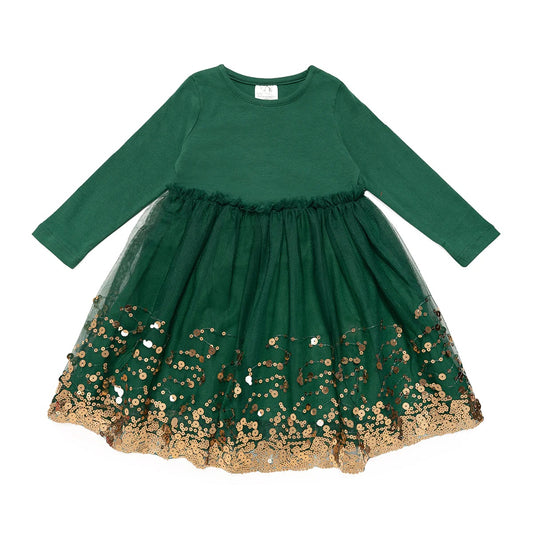 Emerald Sequin Dress