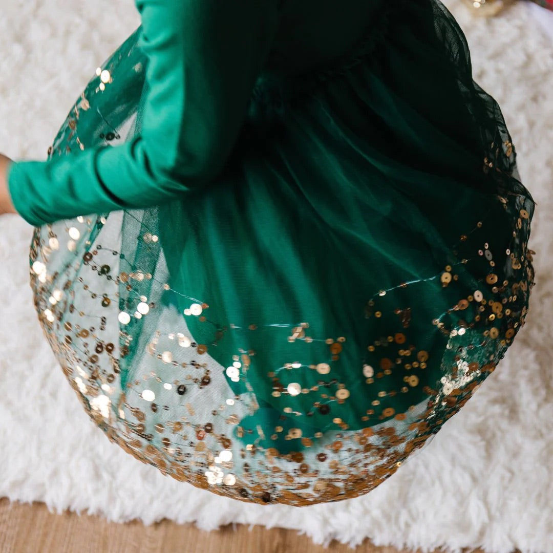 Emerald Sequin Dress