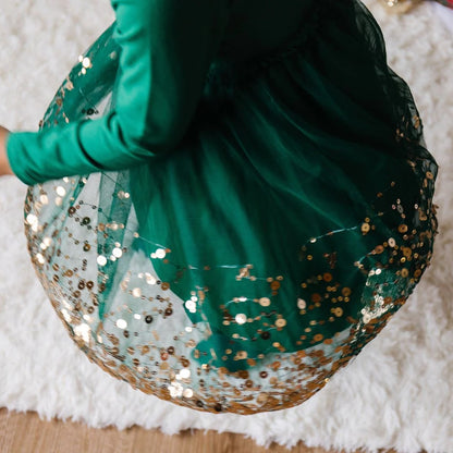 Emerald Sequin Dress