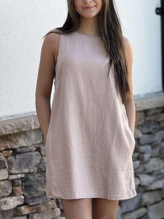 Natural Romper Dress