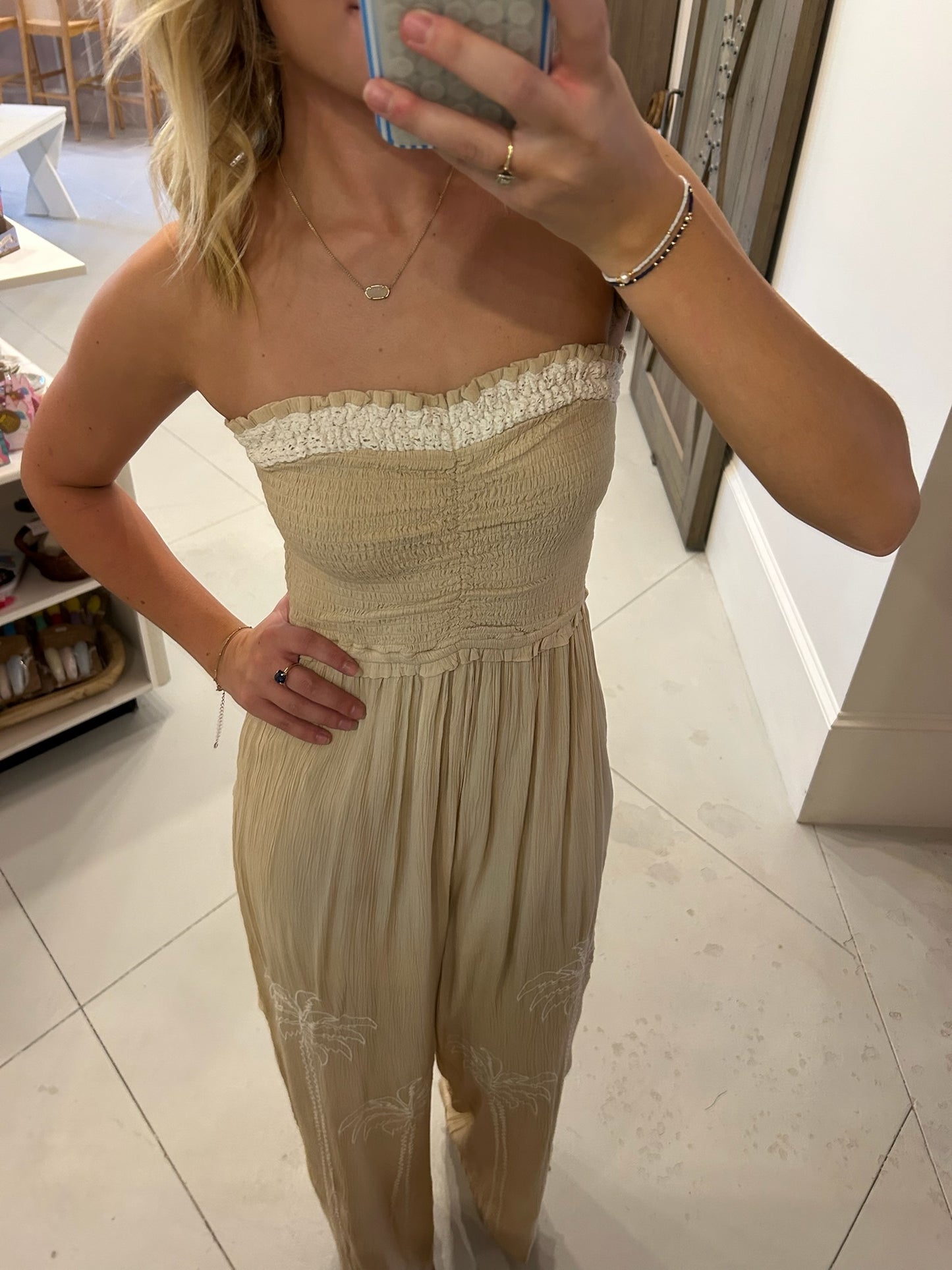 Palm Sand Jumpsuit