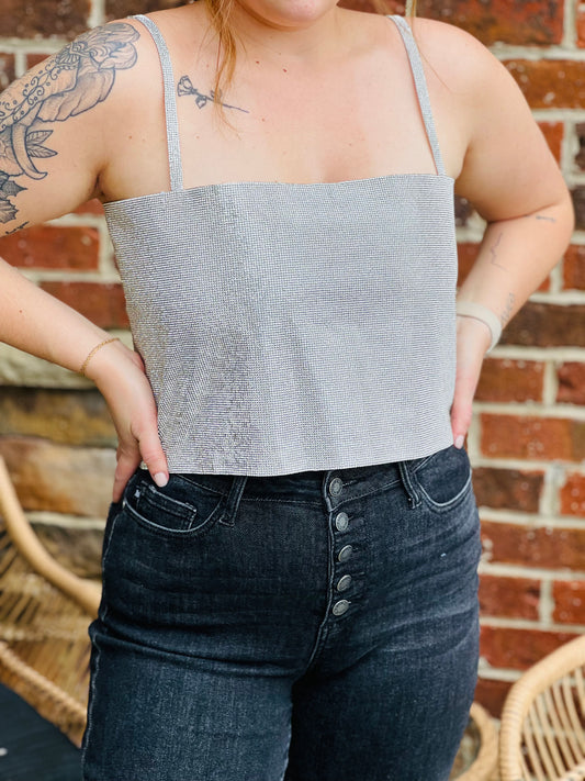 Girly Girl Silver Top