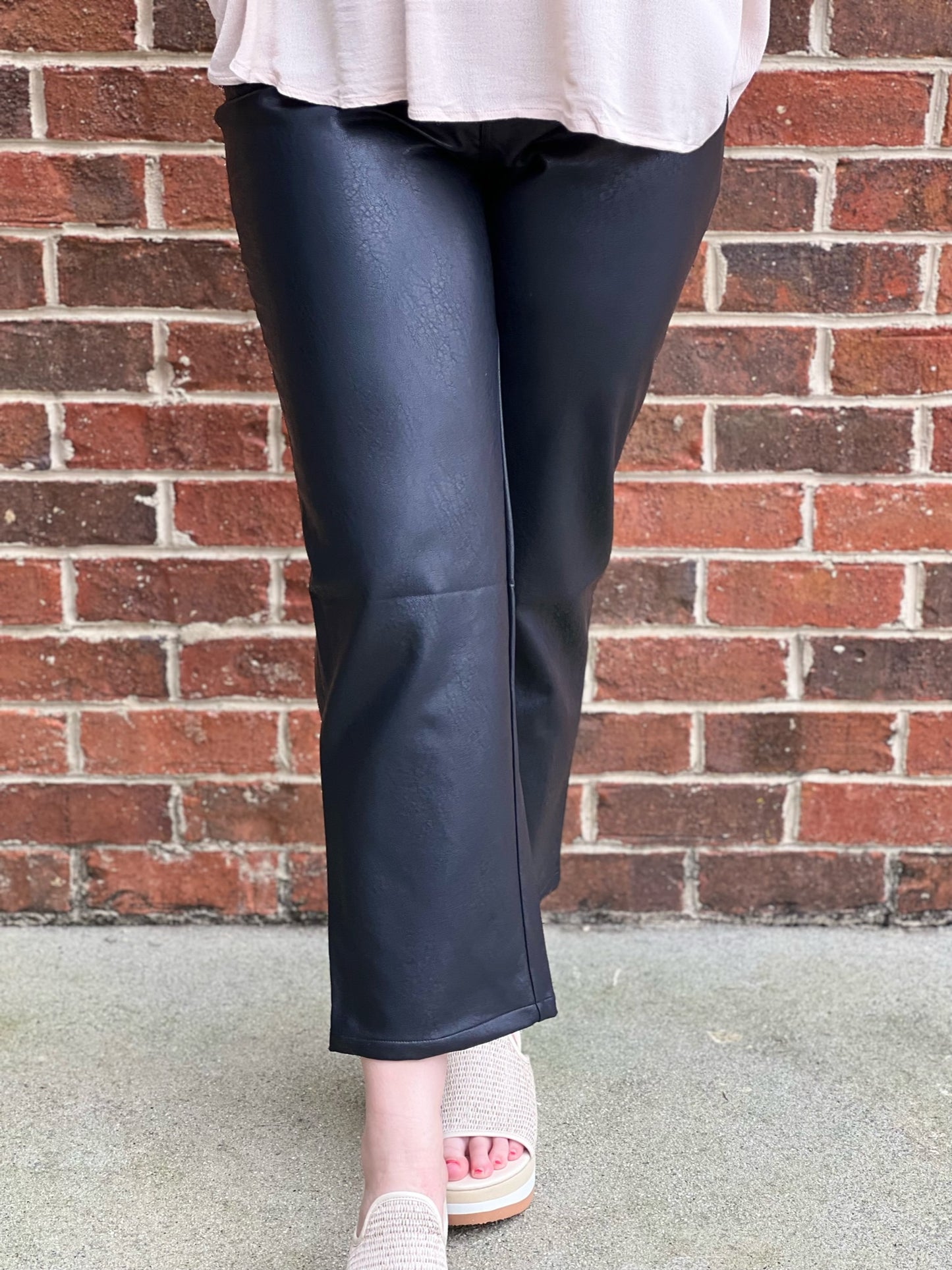 Black Leather Pant