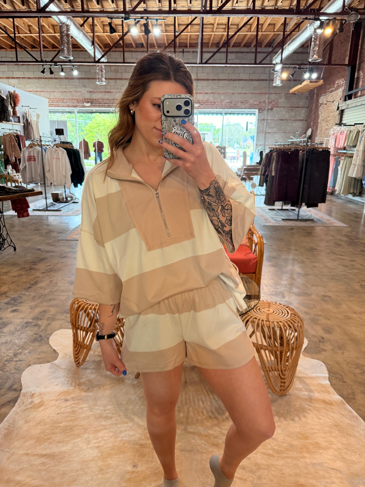Comfy Stripe Short