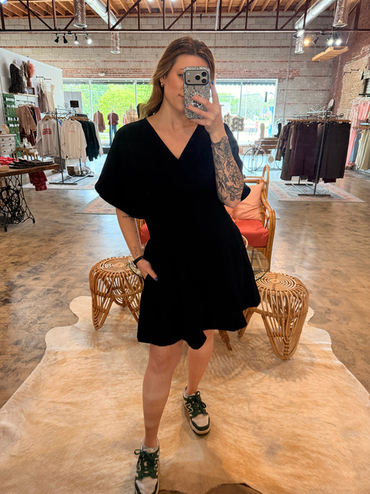 Cinch Waist Mini Dress