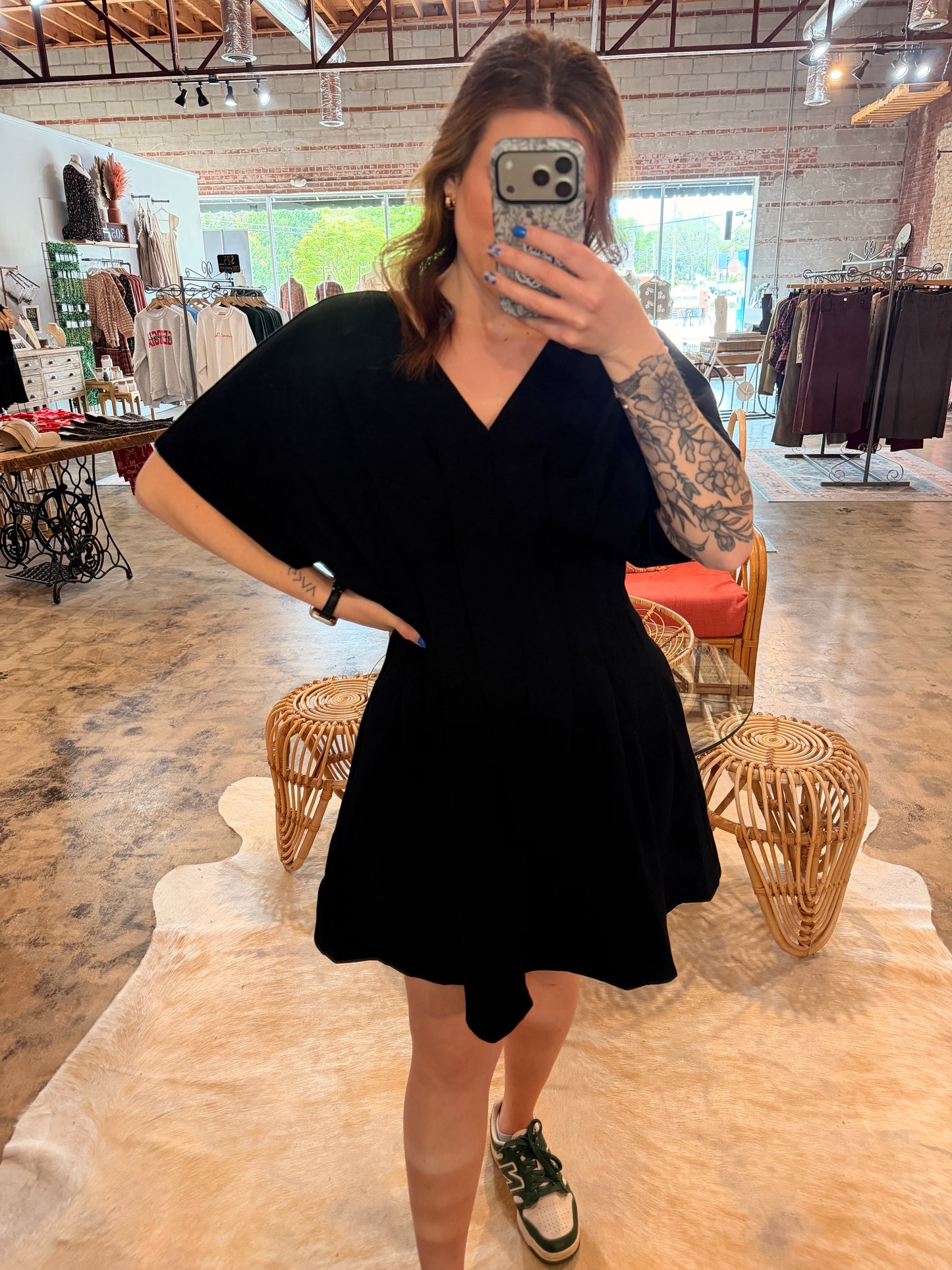 Cinch Waist Mini Dress