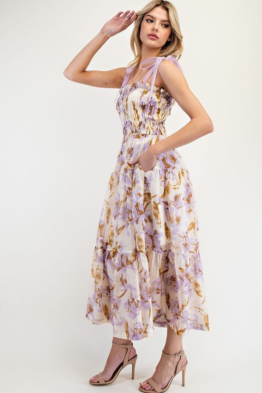Lilac Floral Maxi