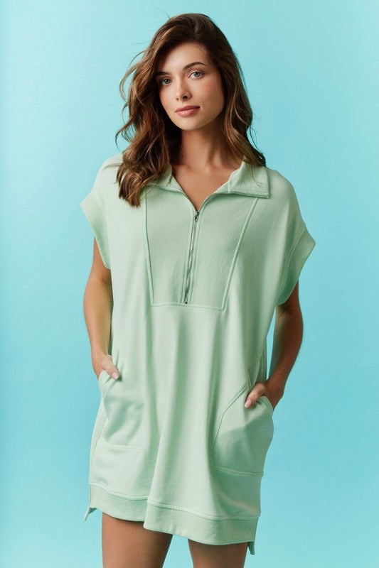 Half Zip Relax Dress