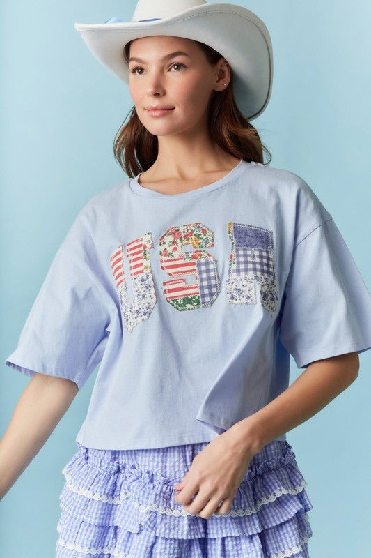 USA Patchwork Top