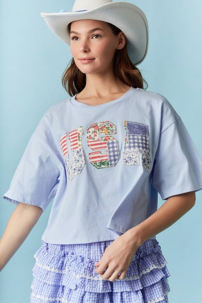 USA Patchwork Top