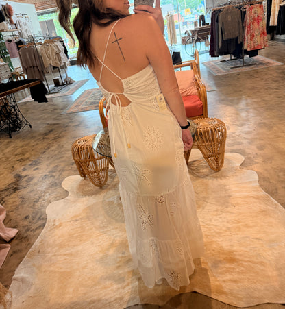 White Eyelet Maxi