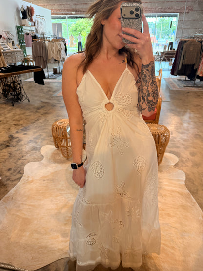 White Eyelet Maxi