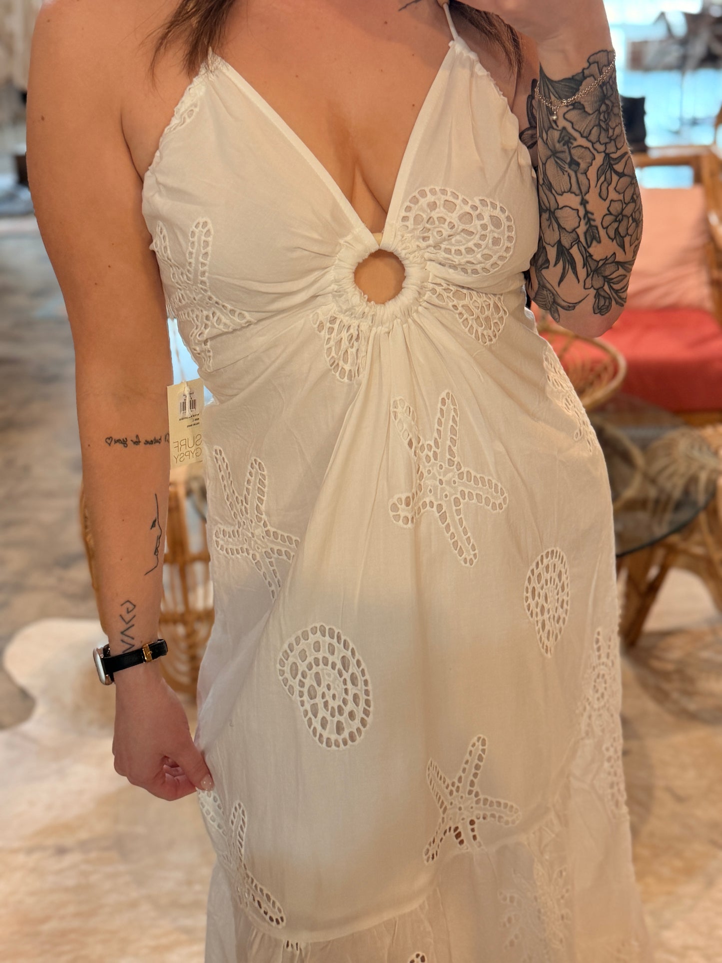 White Eyelet Maxi