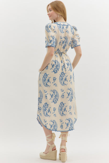 Paisley Blue Dress