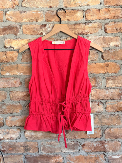Poppy Front Tie Top
