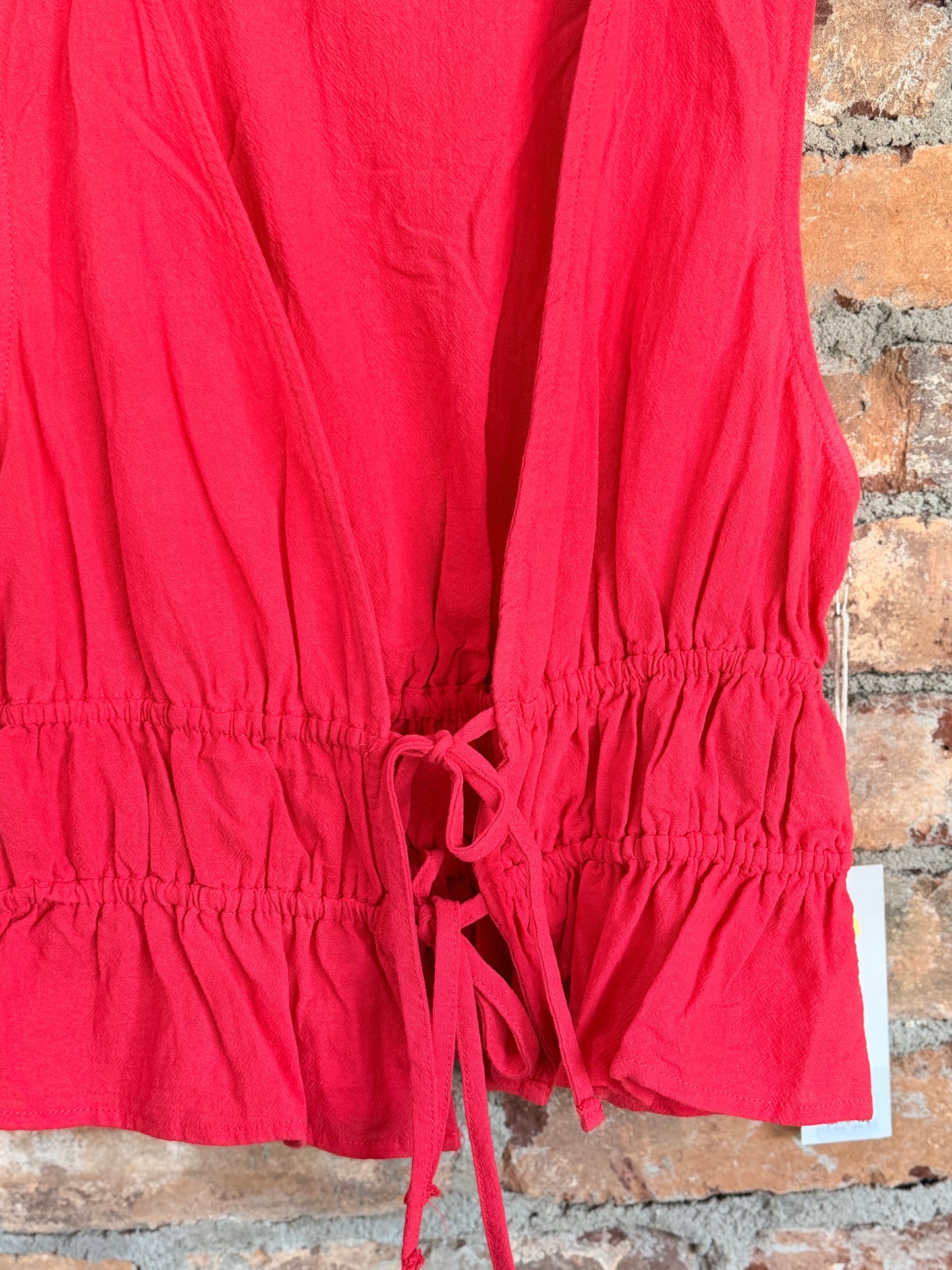 Poppy Front Tie Top