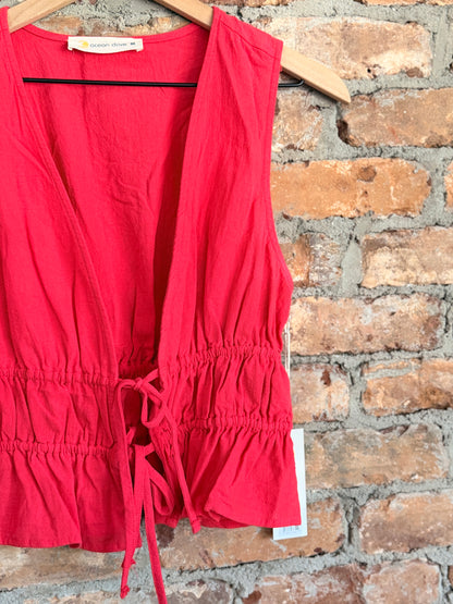Poppy Front Tie Top