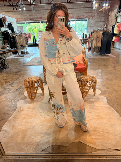 Ocean Wide Leg Pant