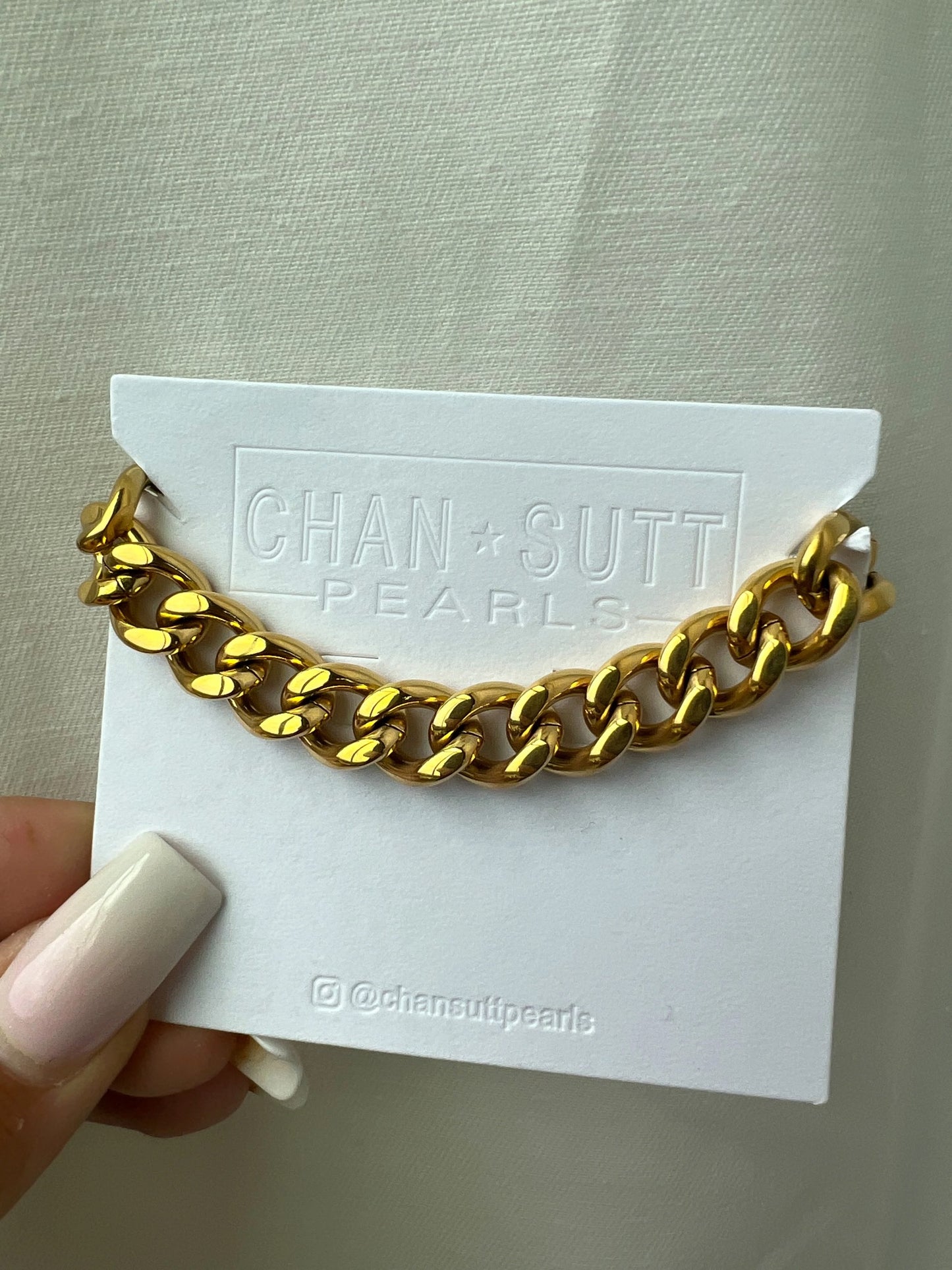 Chunky Gold Chain Bracelet