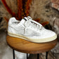 Bone Woven Sneakers