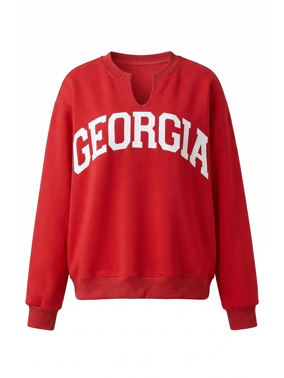 GA V Split Neck Sweatshirt