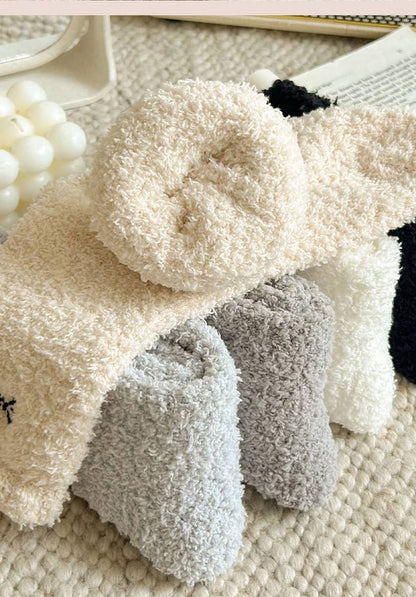 Bow Fleece Socks