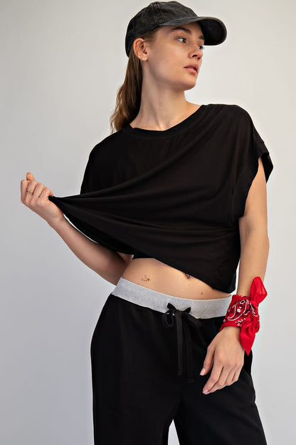 Butter Soft Open Back Top