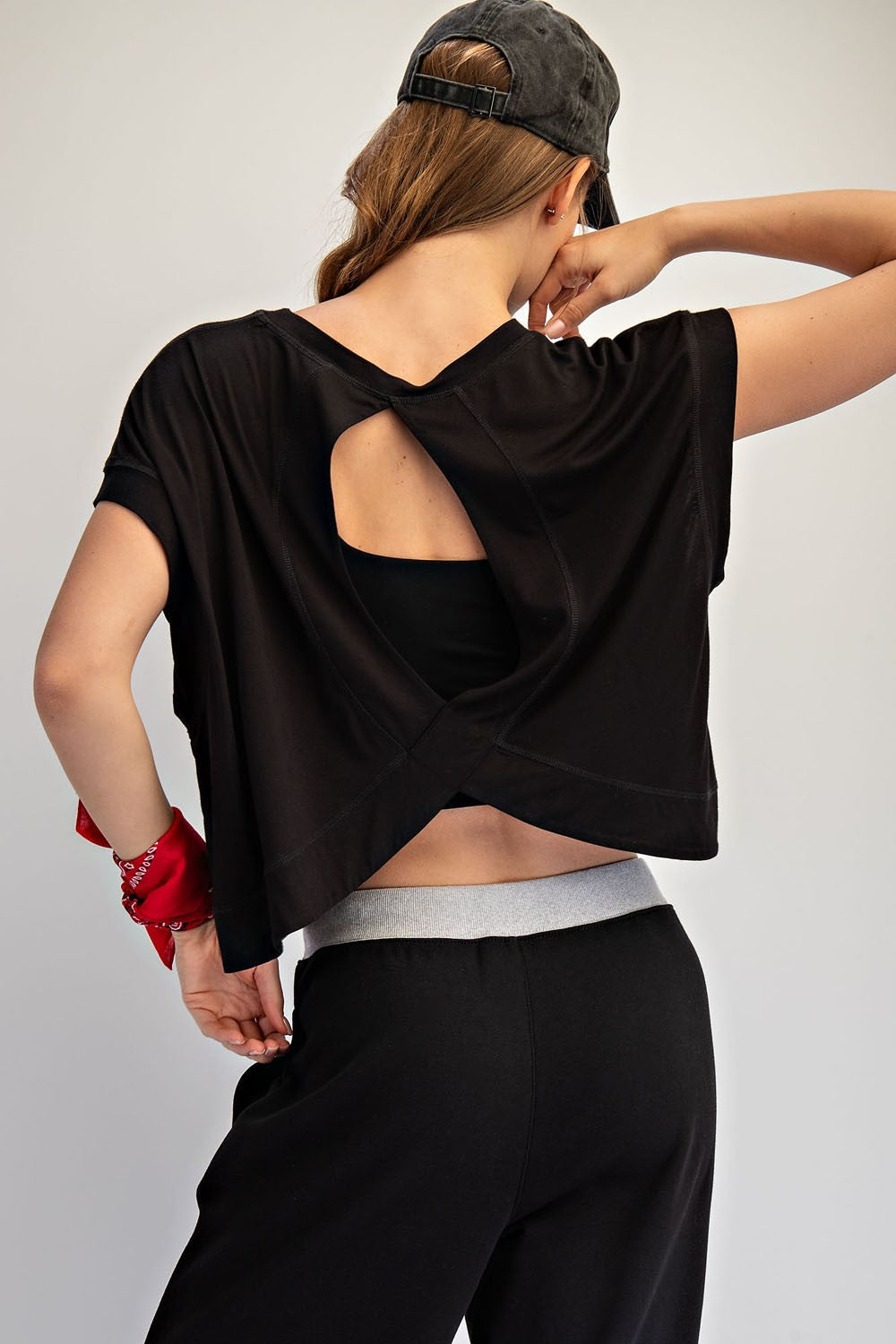 Butter Soft Open Back Top