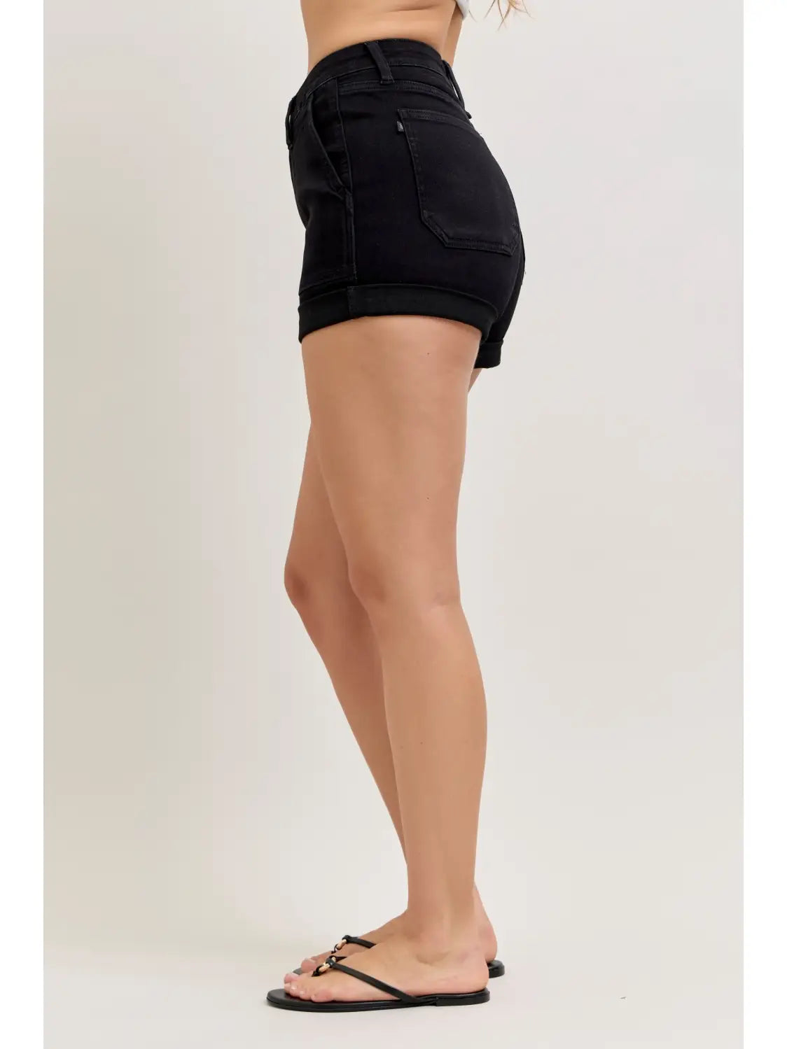 Aurora Black Rolled Short