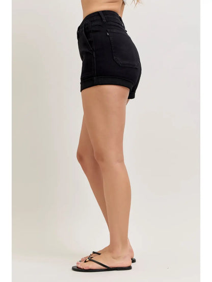 Aurora Black Rolled Short