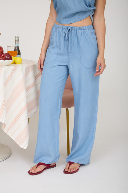 Chambray Flow Pant