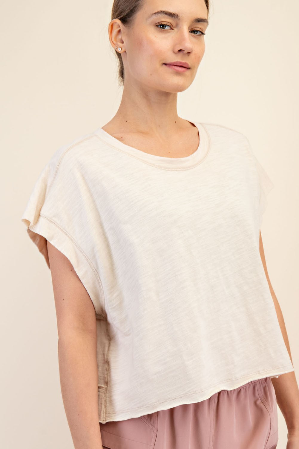 Open Back Crop Tee