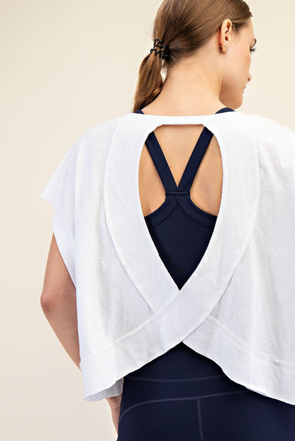 Open Back Crop Tee