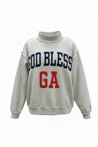 God Bless GA Reversible Mock Neck