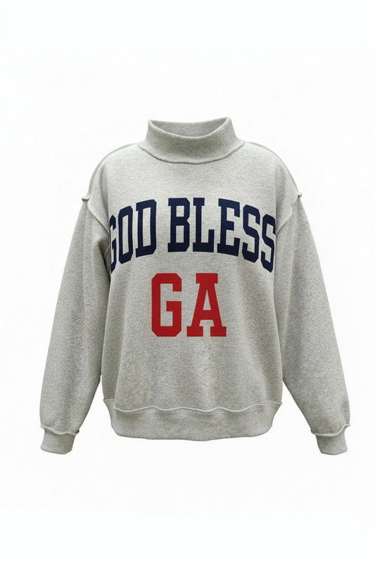 God Bless GA Reversible Mock Neck
