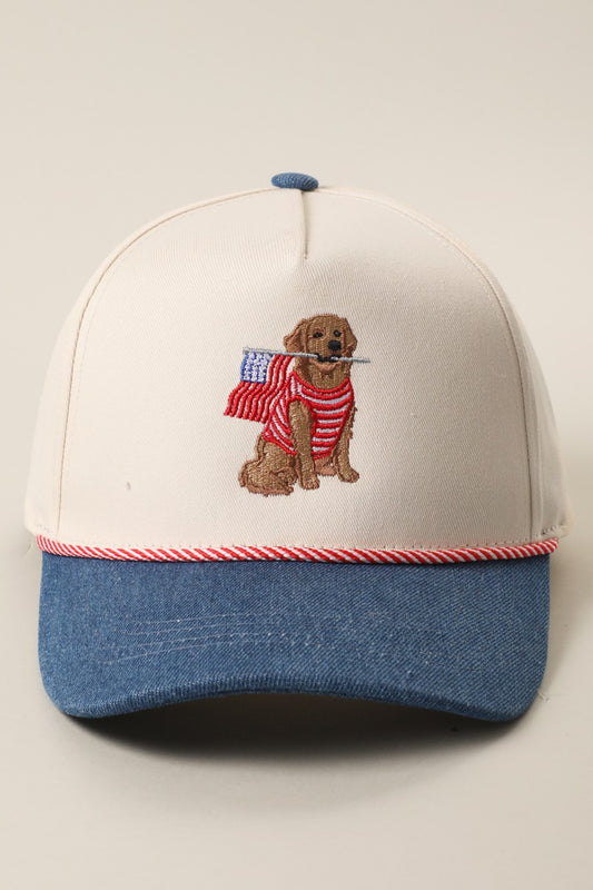 Flag & Retriever Hat