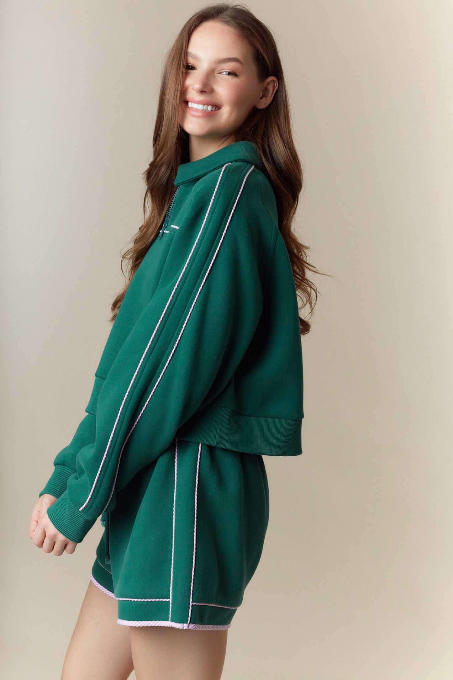 Hunter Green Half Zip